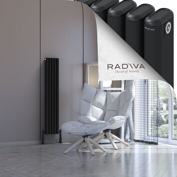 Kotto Radiateur En Aluminium 1200x221 Noir - Thumbnail