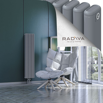 Kotto Radiateur En Aluminium 1200x266 Gris - Thumbnail