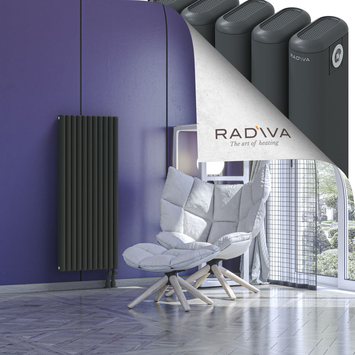 Kotto Radiateur En Aluminium 1200x491 Anthracite Foncé - Thumbnail