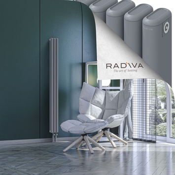 Kotto Radiateur En Aluminium 1500x131 Gris - Thumbnail