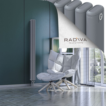 Kotto Radiateur En Aluminium 1600x131 Gris - Thumbnail