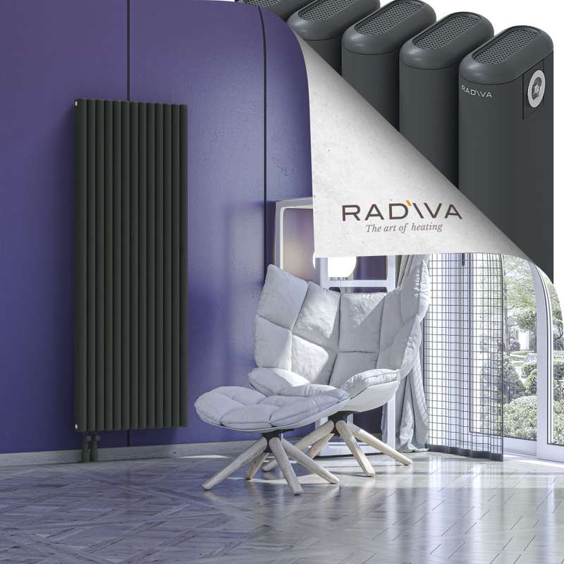 Kotto Radiateur En Aluminium 1600x581 Anthracite Foncé