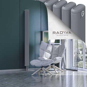 Kotto Radiateur En Aluminium 1800x131 Gris - Thumbnail