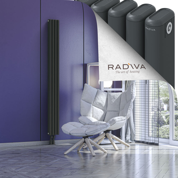 Kotto Radiateur En Aluminium 1800x176 Anthracite Foncé - Thumbnail