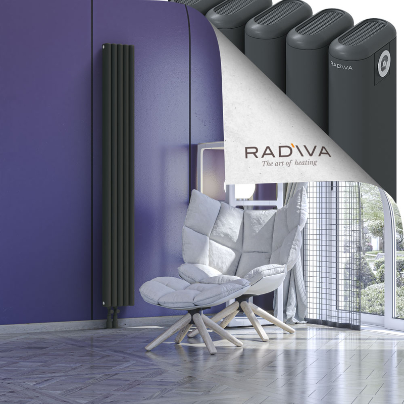 Kotto Radiateur En Aluminium 1800x221 Anthracite Foncé