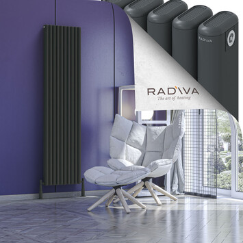 Kotto Radiateur En Aluminium 1800x446 Anthracite Foncé - Thumbnail