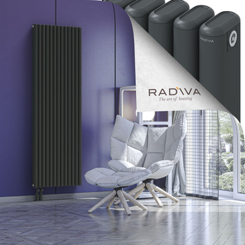 Kotto Radiateur En Aluminium 1800x581 Anthracite Foncé - Thumbnail