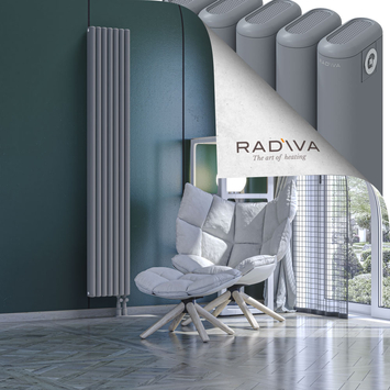 Kotto Radiateur En Aluminium 1900x311 Gris - Thumbnail