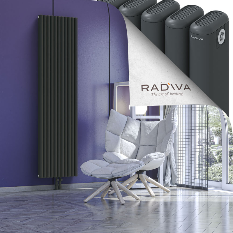 Kotto Radiateur En Aluminium 1900x491 Anthracite Foncé