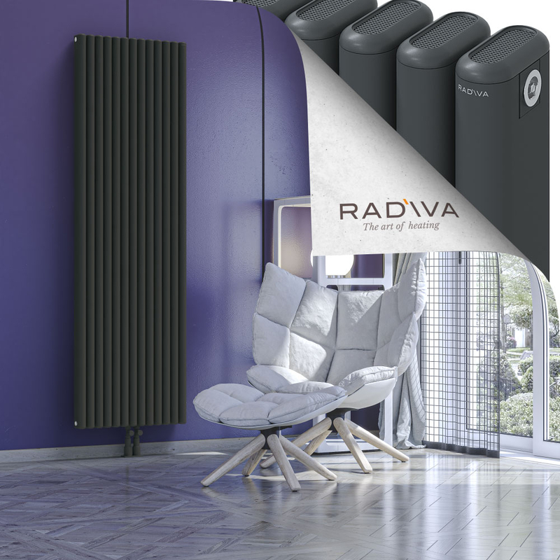 Kotto Radiateur En Aluminium 1900x581 Anthracite Foncé