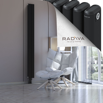 Kotto Radiateur En Aluminium 2000x176 Noir - Thumbnail