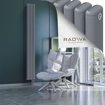 Kotto Radiateur En Aluminium 2000x221 Gris - Thumbnail