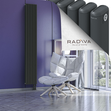 Kotto Radiateur En Aluminium 2000x311 Anthracite Foncé - Thumbnail