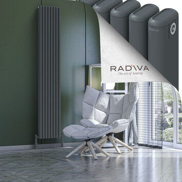 Kotto Radiateur En Aluminium 2000x356 Anthracite - Thumbnail