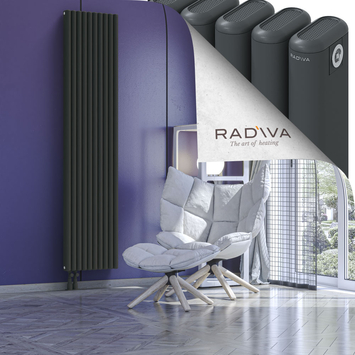 Kotto Radiateur En Aluminium 2000x446 Anthracite Foncé - Thumbnail