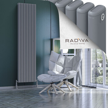 Kotto Radiateur En Aluminium 2000x491 Gris - Thumbnail