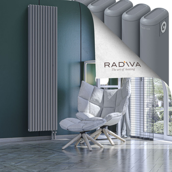 Kotto Radiateur En Aluminium 2000x491 Gris - Thumbnail