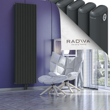 Kotto Radiateur En Aluminium 2000x581 Anthracite Foncé - Thumbnail