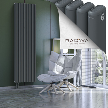 Kotto Radiateur En Aluminium 2000x581 Anthracite - Thumbnail