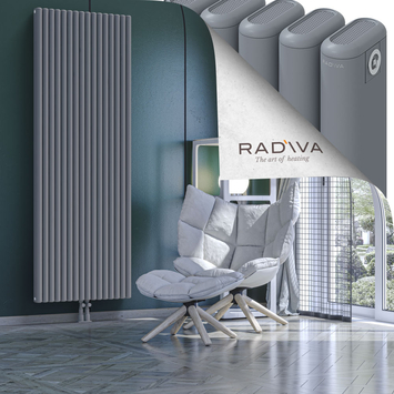 Kotto Radiateur En Aluminium 2000x716 Gris - Thumbnail