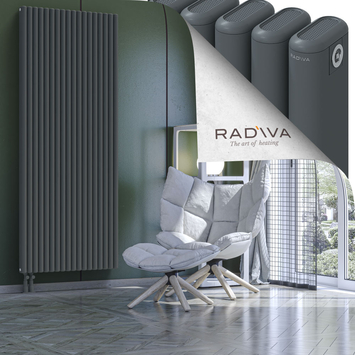 Kotto Radiateur En Aluminium 2000x806 Anthracite - Thumbnail