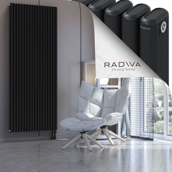 Kotto Radiateur En Aluminium 2000x806 Noir - Thumbnail