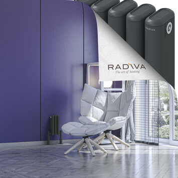 Kotto Radiateur En Aluminium 300x131 Anthracite Foncé - Thumbnail