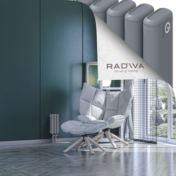 Kotto Radiateur En Aluminium 300x131 Gris - Thumbnail