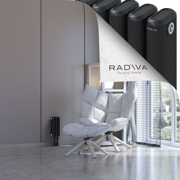 Kotto Radiateur En Aluminium 300x131 Noir - Thumbnail