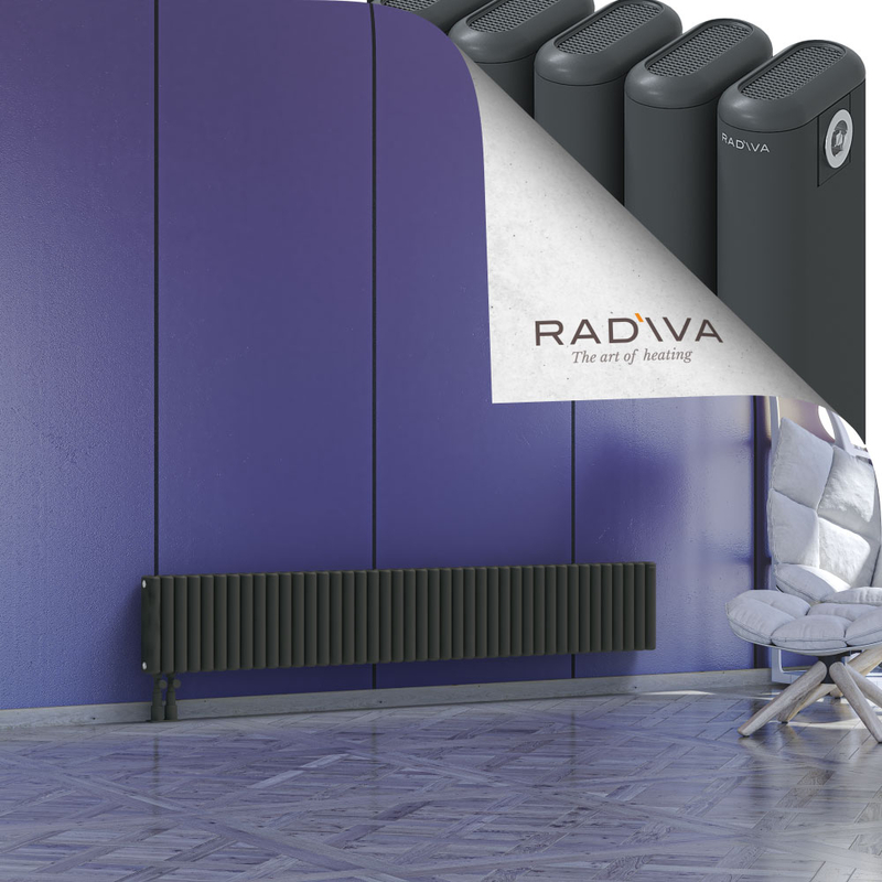 Kotto Radiateur En Aluminium 300x1886 Anthracite Foncé