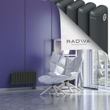 Kotto Radiateur En Aluminium 300x671 Anthracite Foncé - Thumbnail