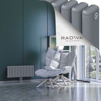 Kotto Radiateur En Aluminium 300x761 Gris - Thumbnail