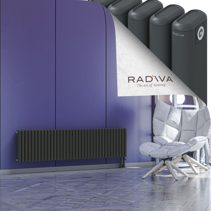 Kotto Radiateur En Aluminium 400x1616 Anthracite Foncé