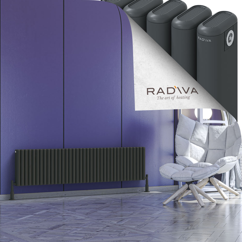 Kotto Radiateur En Aluminium 400x1661 Anthracite Foncé