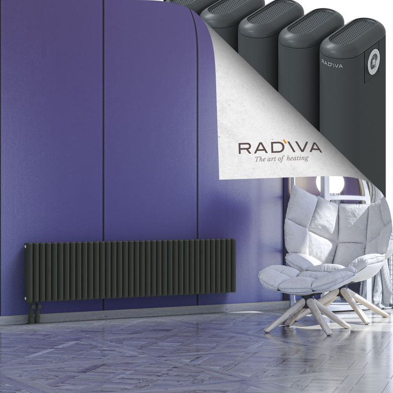 Kotto Radiateur En Aluminium 400x1661 Anthracite Foncé