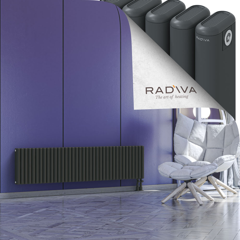 Kotto Radiateur En Aluminium 400x1661 Anthracite Foncé