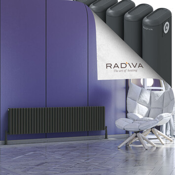 Kotto Radiateur En Aluminium 400x1706 Anthracite Foncé - Thumbnail