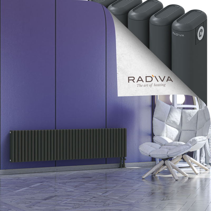 Kotto Radiateur En Aluminium 400x1706 Anthracite Foncé