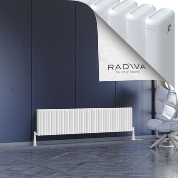 Kotto Radiateur En Aluminium 400x1751 Blanc - Thumbnail