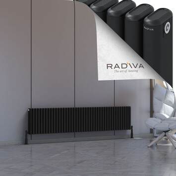 Kotto Radiateur En Aluminium 400x1886 Noir - Thumbnail