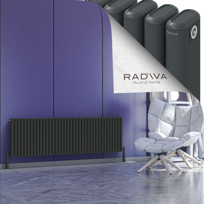 Kotto Radiateur En Aluminium 500x1706 Anthracite Foncé