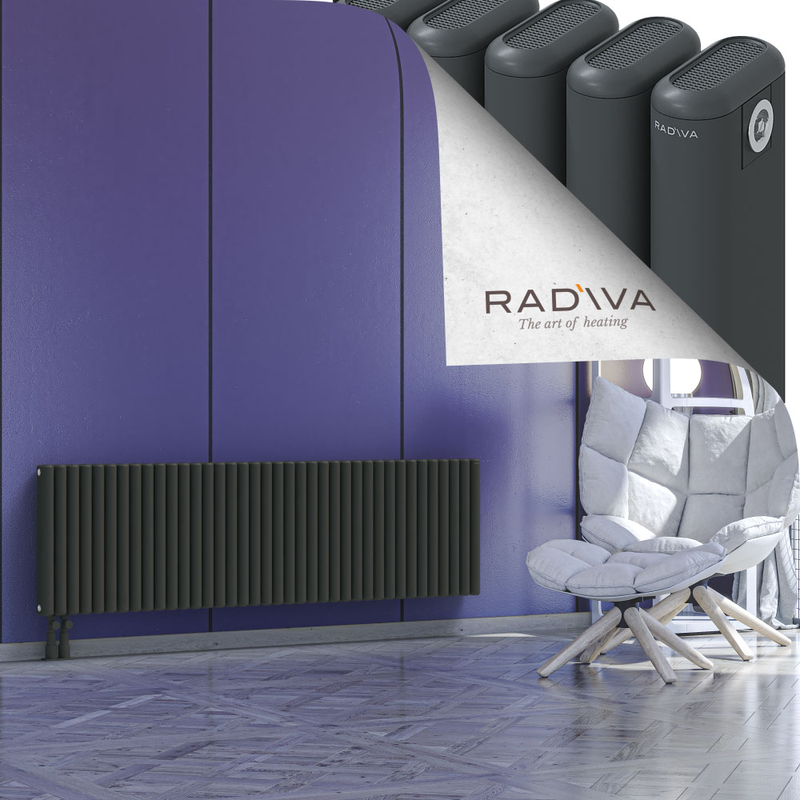 Kotto Radiateur En Aluminium 500x1706 Anthracite Foncé