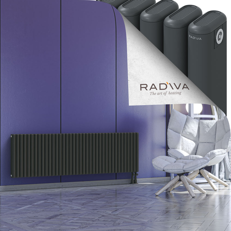 Kotto Radiateur En Aluminium 500x1706 Anthracite Foncé