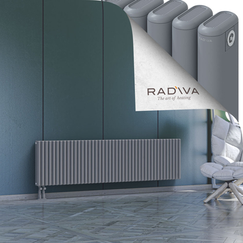 Kotto Radiateur En Aluminium 500x1931 Gris - Thumbnail