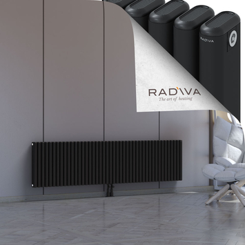 Kotto Radiateur En Aluminium 500x1976 Noir - Thumbnail