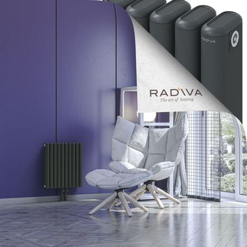 Kotto Radiateur En Aluminium 500x446 Anthracite Foncé - Thumbnail