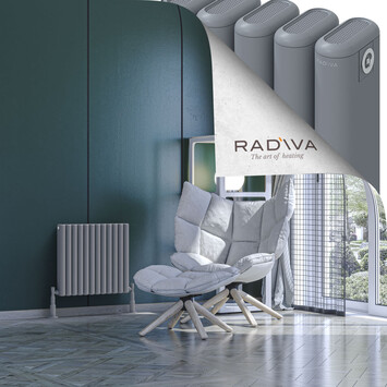 Kotto Radiateur En Aluminium 500x536 Gris - Thumbnail