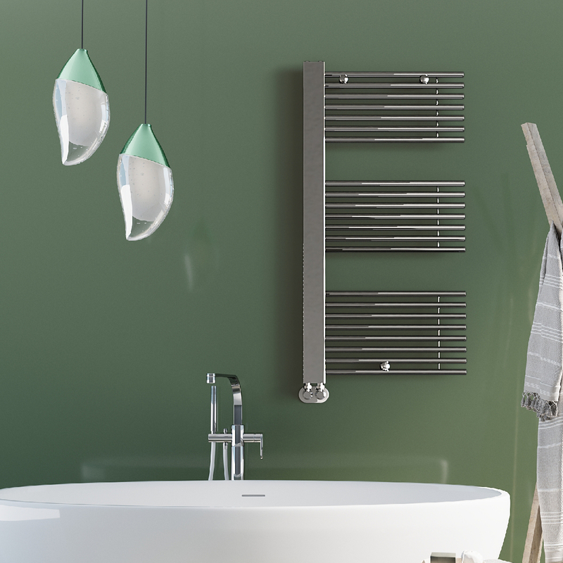 Male Decorative Towel Warmer 600x1190 Chrome