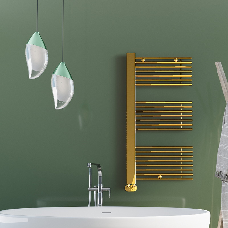 Male Decorative Towel Warmer 600x1190 Gold