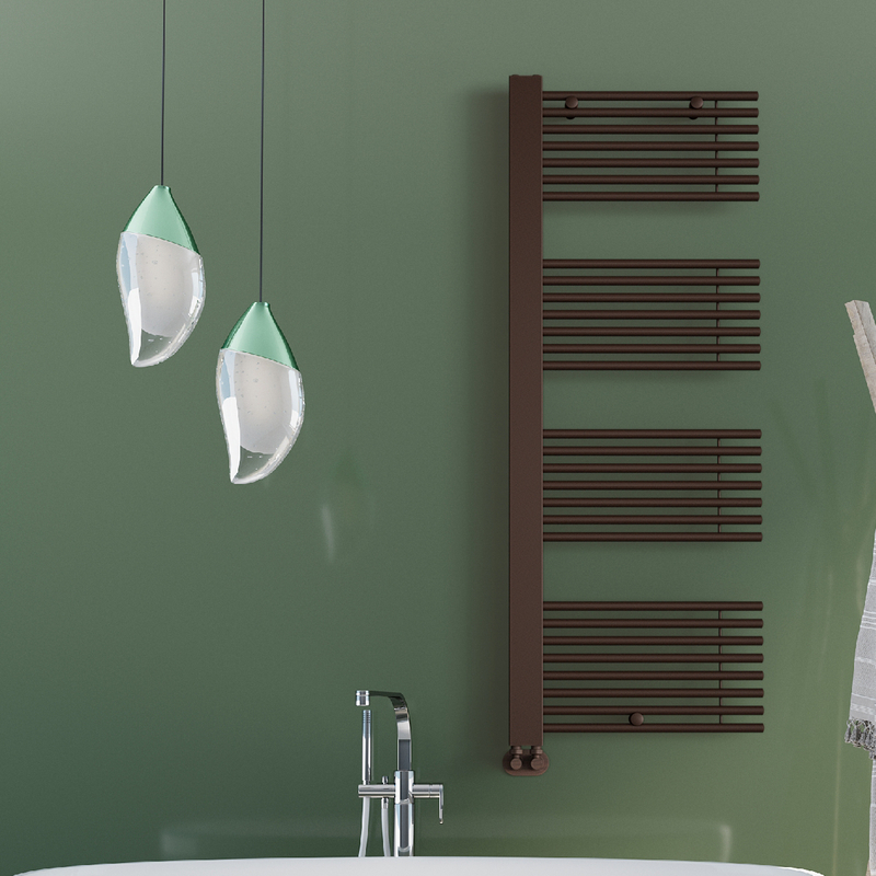 Male Decorative Towel Warmer 600x1600 Copper Antique